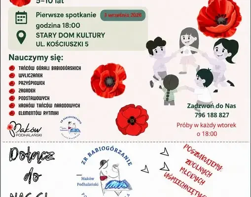 Nabór do Zespołu Babiogórzanie – Polana Makowska w Makowie Podhalańskim