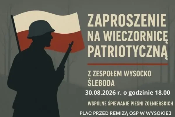 Wieczornica patriotyczna w Wysokiej – zaproszenie na 30 sierpnia