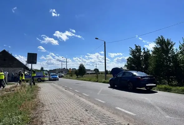 Wypadek w Bogusławicach: Strażacy z Makowa i Makowca w akcji