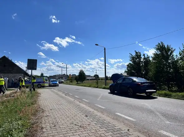 Wypadek w Bogusławicach: Strażacy z Makowa i Makowca w akcji