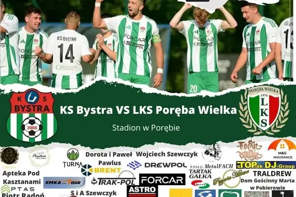 Zapowiedź meczu: KS Bystra zagra z LKS Poręba Wielka w 4. kolejce