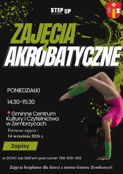 Wrzesień w GCKiCZ w Zembrzycach: akrobatyka i taniec dla dzieci