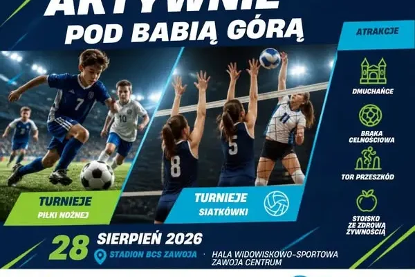 Piknik „Aktywnie pod Babią Górą” – sportowe emocje w Zawoi już wkrótce