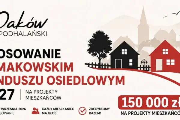 Ruszyło głosowanie w Makowskim Funduszu Osiedlowym 2027 – mieszkańcy wybiorą projekty do 30 września