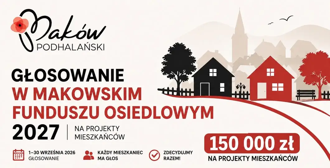 Ruszyło głosowanie w Makowskim Funduszu Osiedlowym 2027 – mieszkańcy wybiorą projekty do 30 września