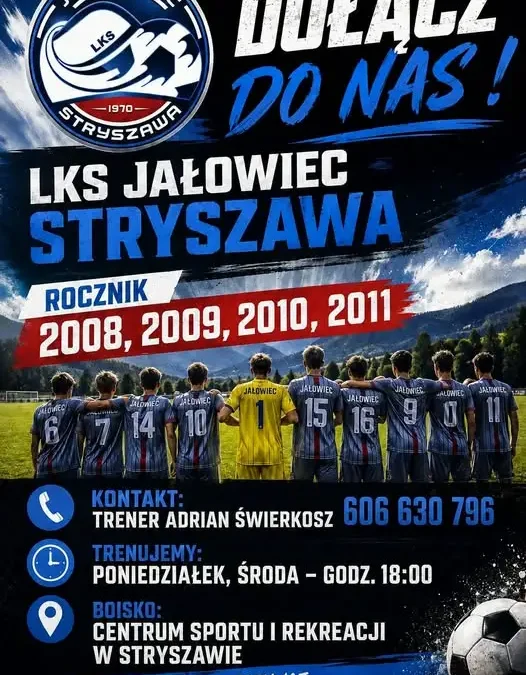 Juniorzy starsi Jałowca rosną w siłę – klub zaprasza nowych zawodników