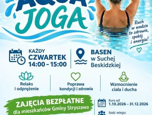 Aqua Joga dla seniorów 60+ w Suchej Beskidzkiej – nowy cykl zajęć