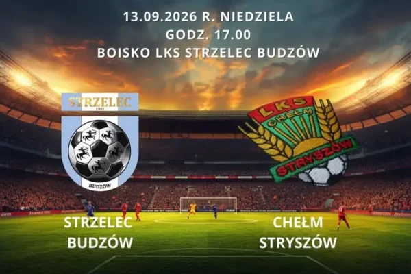 Strzelec Budzów zagra u siebie z Chełmem Stryszów w niedzielę o 17.00