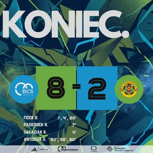 BCS Zawoja rozgromił Garbarza Zembrzyce 8:2. Hat-trick Ficka i Antosiaka