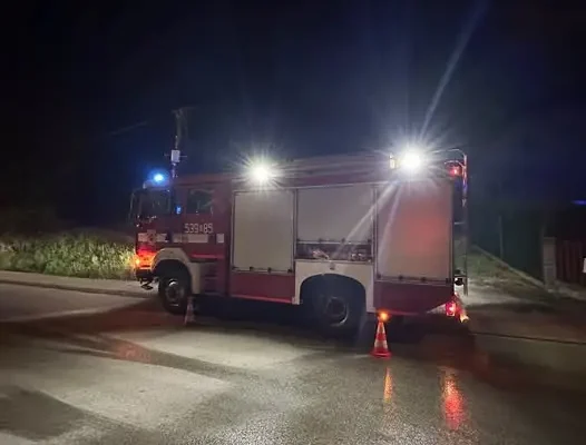 Pożar kotłowni w Suchej Beskidzkiej – akcja strażaków OSP