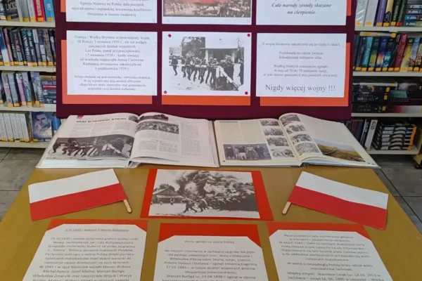 Wystawy w bibliotekach gminy Budzów upamiętnią 87. rocznicę wybuchu II wojny światowej