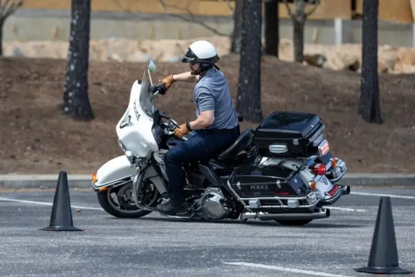 Suscy policjanci szkolili się na Moto Park Kraków w ramach projektu INTERREG