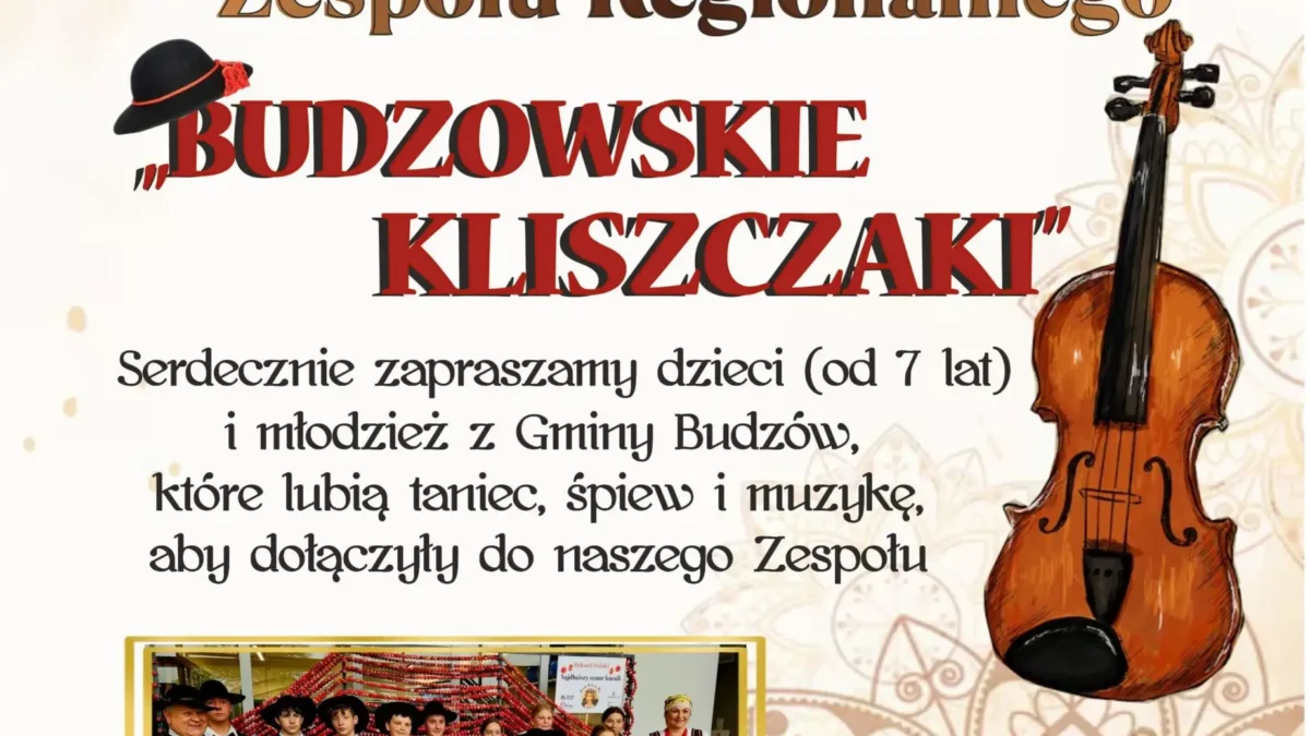 Budzowskie Kliszczaki zapraszają na bezpłatne warsztaty tańca i muzyki