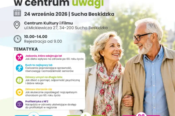 Sucha Beskidzka: bezpłatne spotkanie „Zdrowie w centrum uwagi” dla seniorów